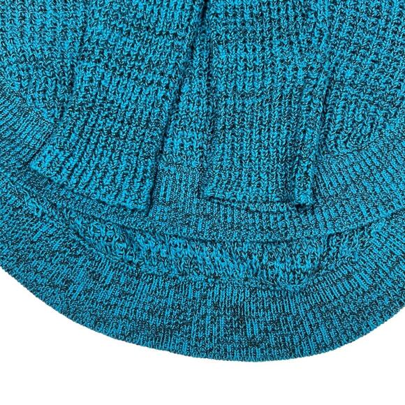 Guess Top Tunic Sweater Blue Long Sleeve Quarter Zip High Low Knit Women's Small - Picture 11 of 12